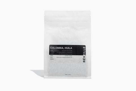 picture of retail bag of Colombia Huila coffee